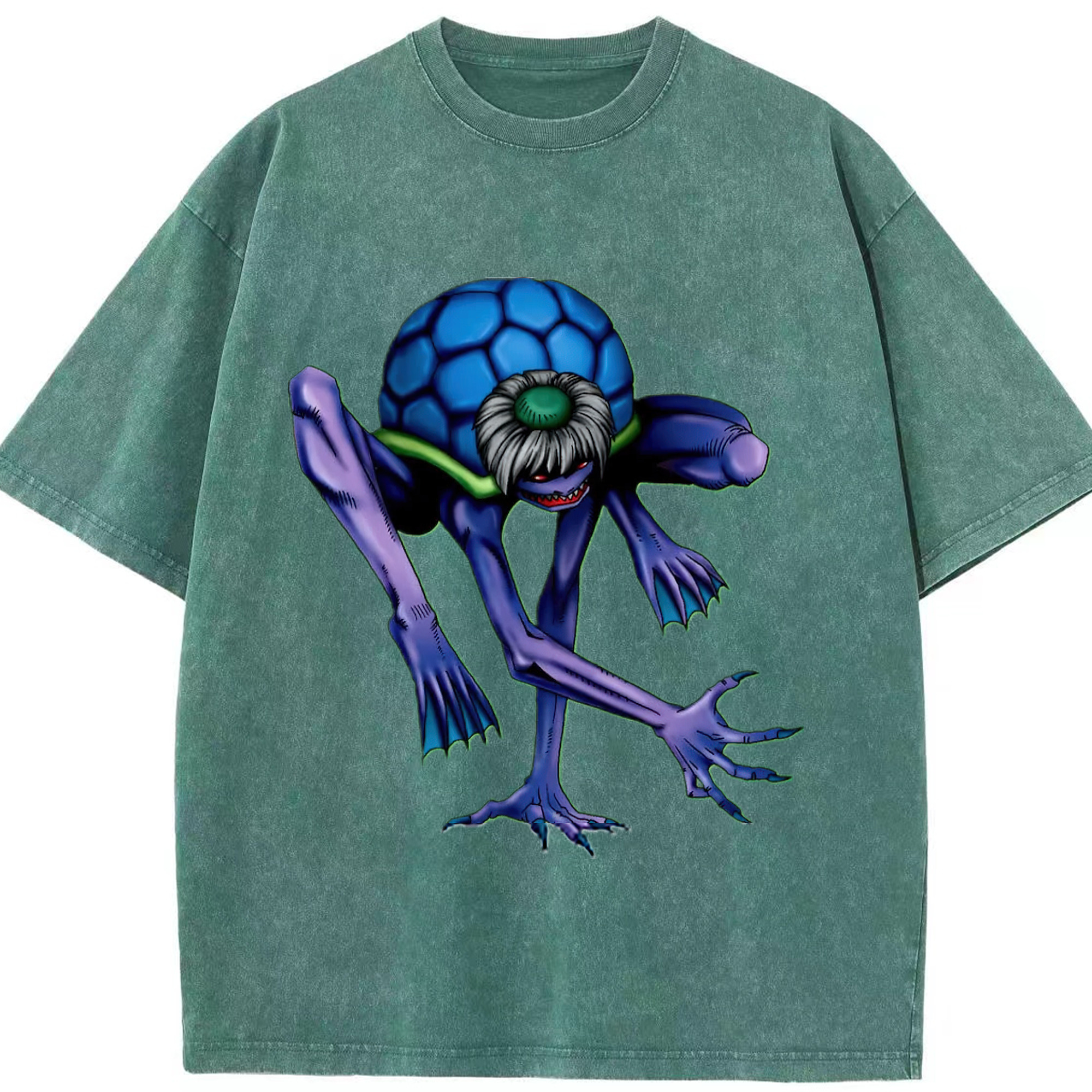 （画像用） 遊☆戯☆王 Yu-Gi-Oh! 綿100% ヴィンテージ風 半袖Tシャツ（フロントプリント）
